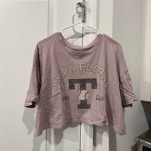 Hollister Mauve V-Neck Top
